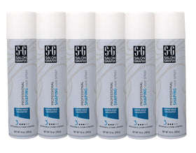 Salon Grafix Shaping Hair Spray bottle showcases fragrance-free, flexible hold.