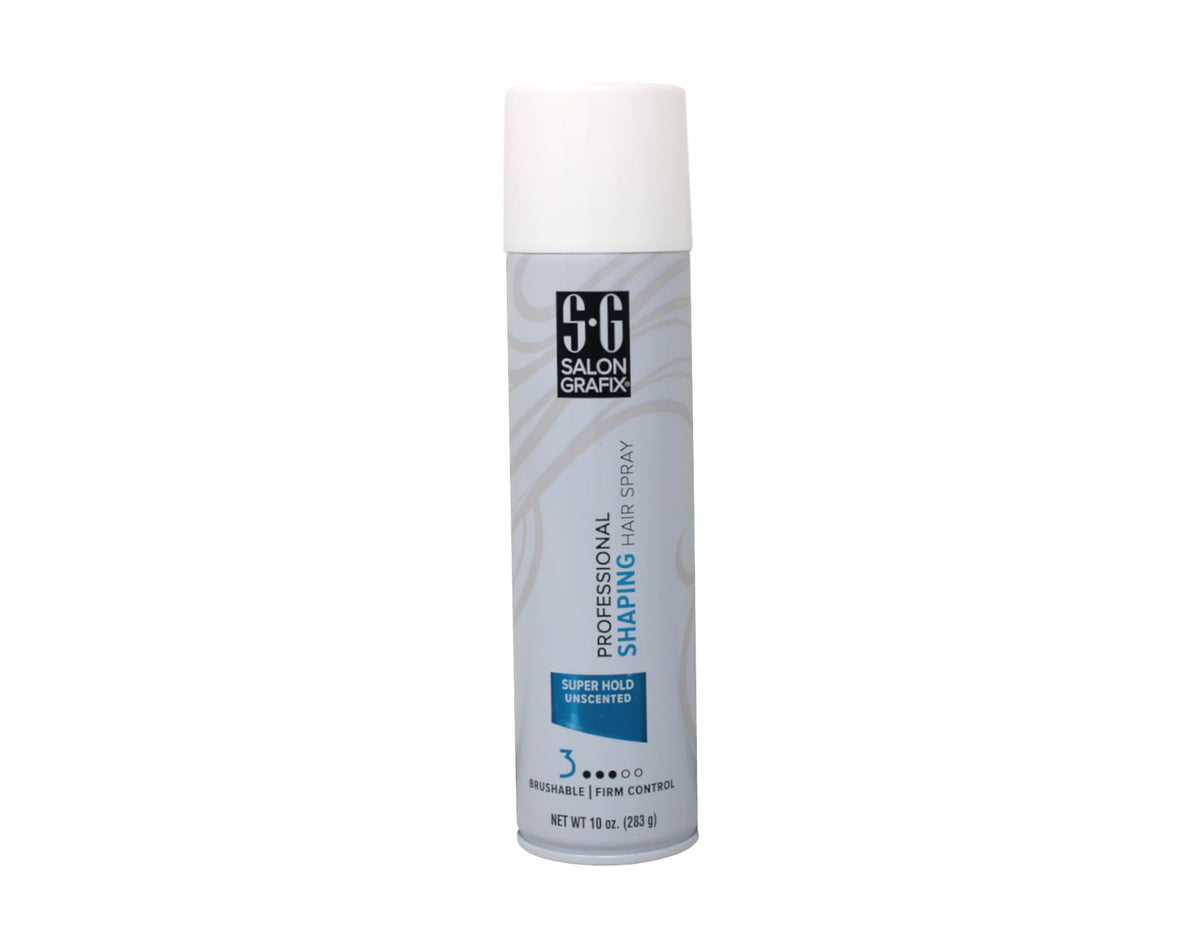 Salon Grafix mist application demonstrates quick-dry formula for long-lasting style
