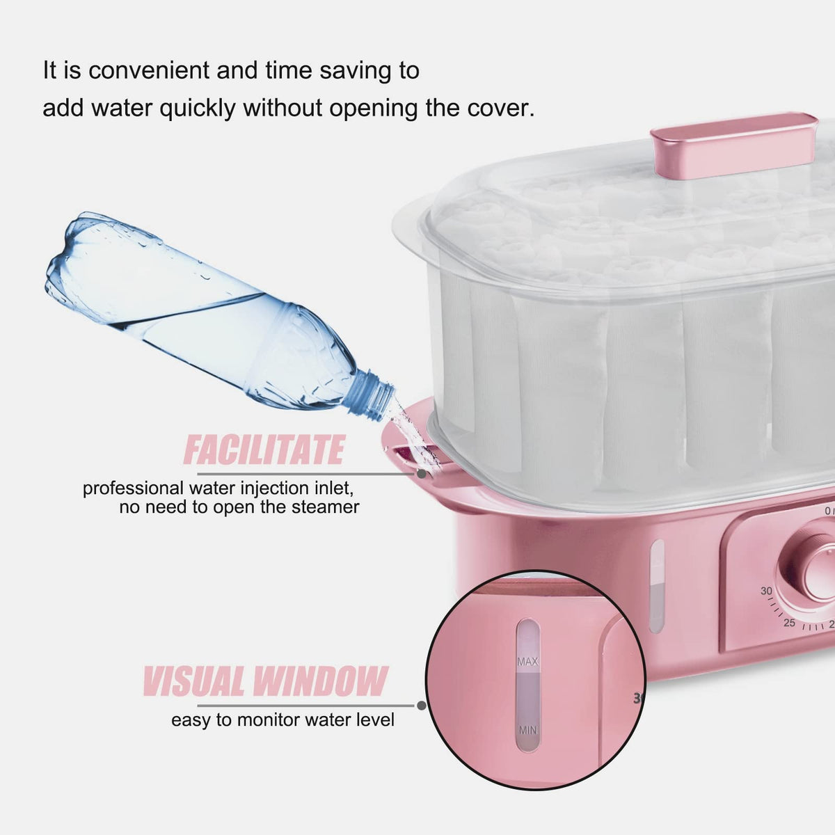 Auto-off timer in Salon Señor steamer enhances safety after your session