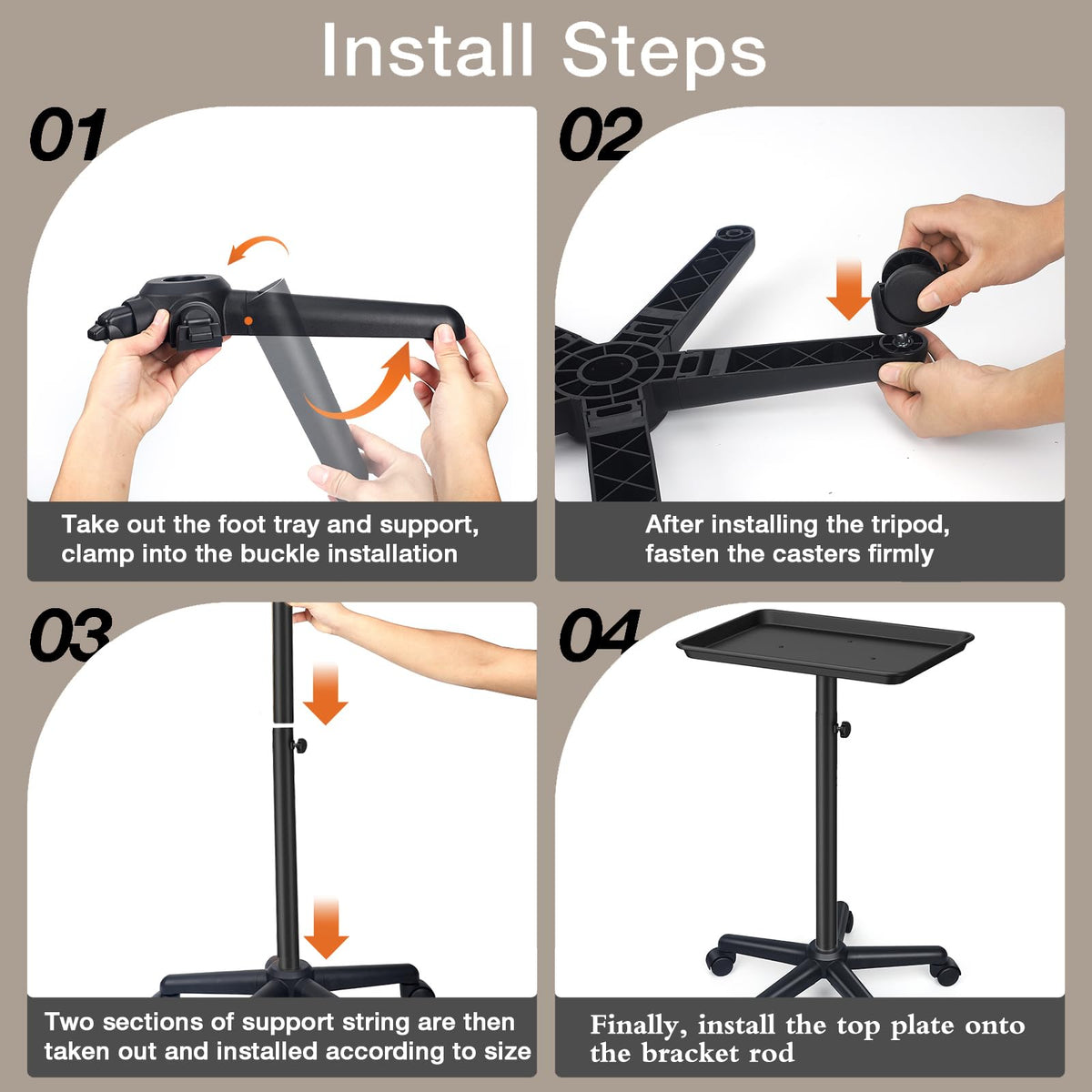 Salon Señor anti-fall edge design secures stored tools during work