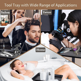 Salon Señor easy-assembly tray with clear edge for tool storage