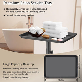Salon Señor black salon tray with smooth surface easy to clean