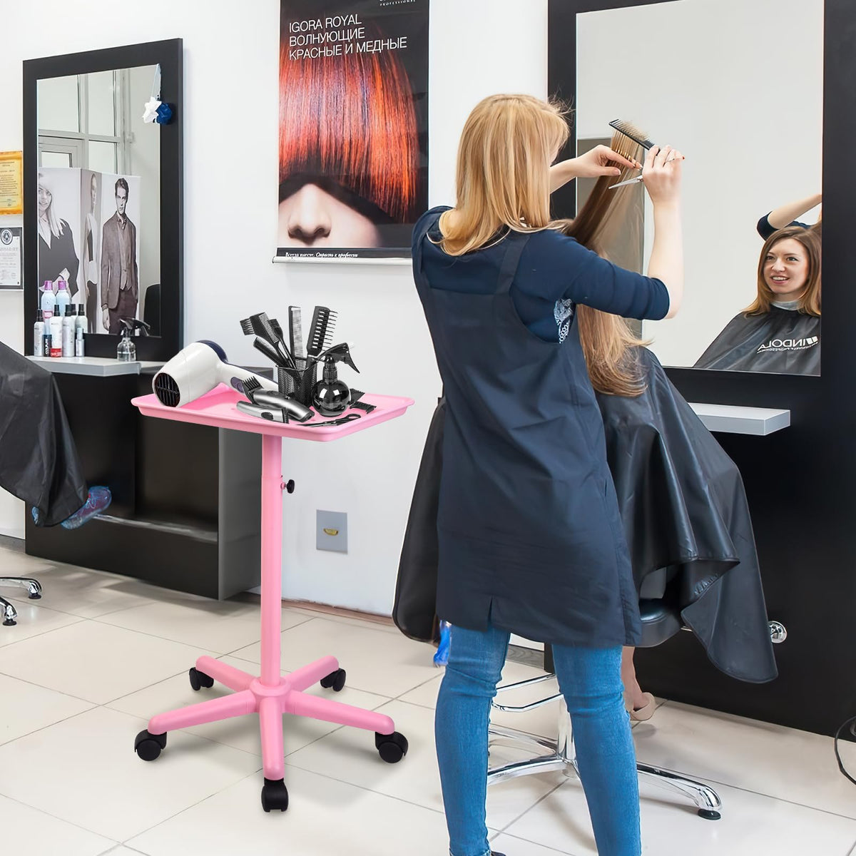 Salon Señor pink tray durable construction withstands daily salon and spa demands.