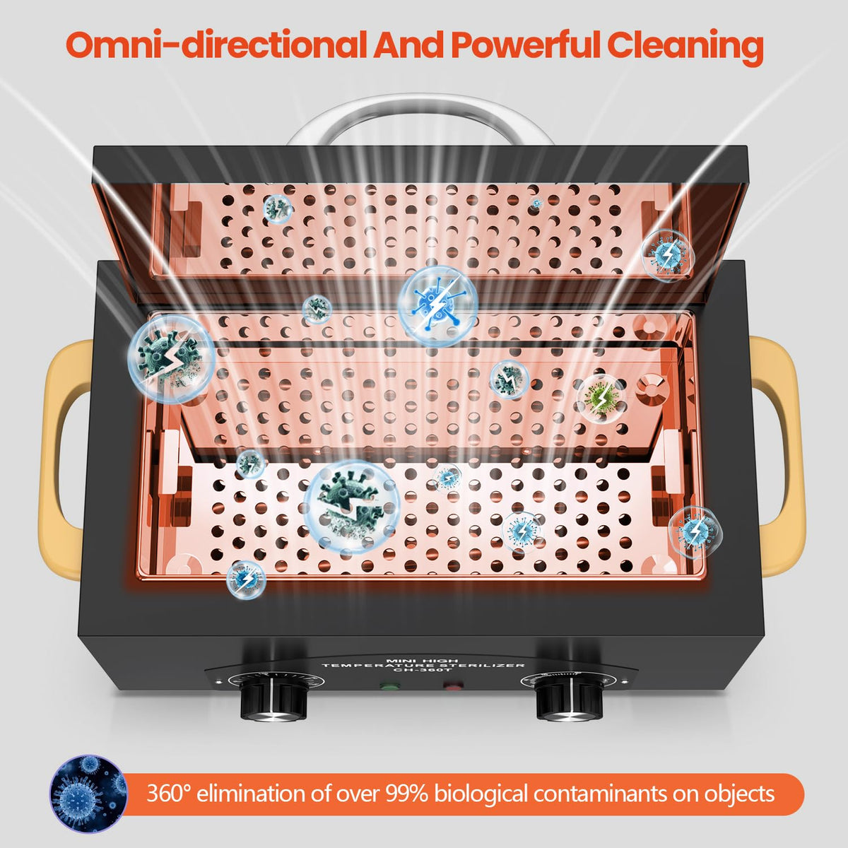 SalonDepot cleaner box digital control panel for precise temp and time