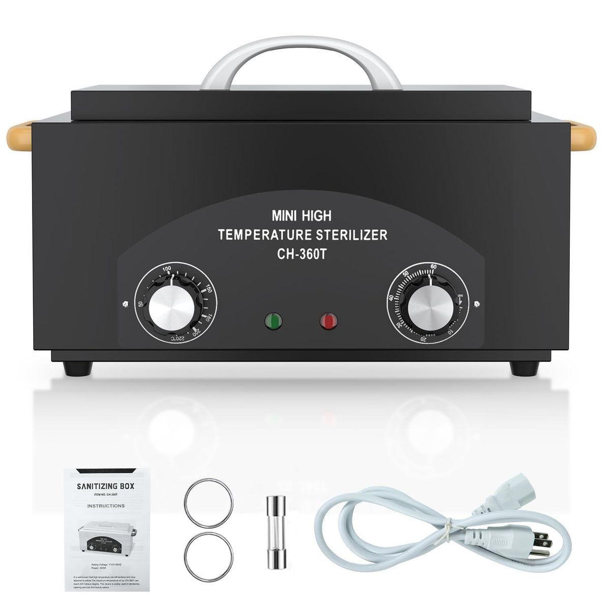 SalonDepot high-temp metal tool cleaner box front view for hygienic tools