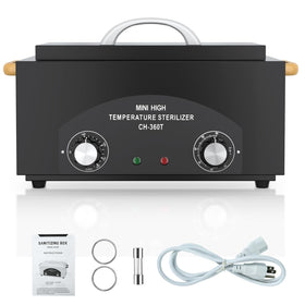 SalonDepot high-temp metal tool cleaner box front view for hygienic tools