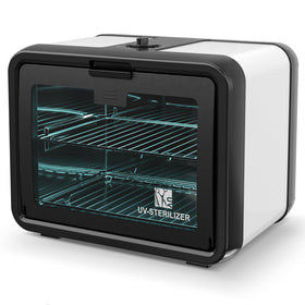 SalonDepot UV Sanitizer Cabinet 8L front view, compact design for salons.