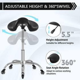 SALONFACTORY saddle stool ideal for spa use and professional treatments