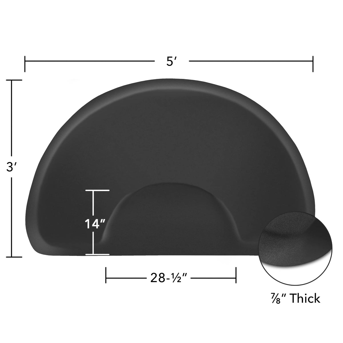 Saloniture 3x5 anti fatigue mat protecting floor surfaces during busy days