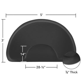 Saloniture 3x5 anti fatigue mat protecting floor surfaces during busy days