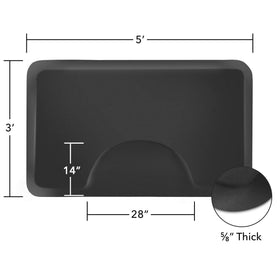 Saloniture easy-clean matte black surface wipes clean after color use