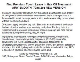 SalonTop Fino Airy Smooth hair application demonstrates lightweight smoothing and glossy finish.
