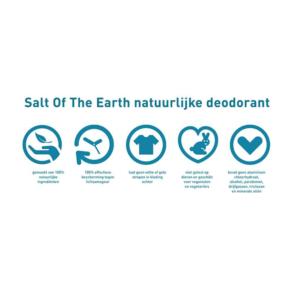Salt Of The Earth crystal deodorant closeup – compact, long-lasting economical option.