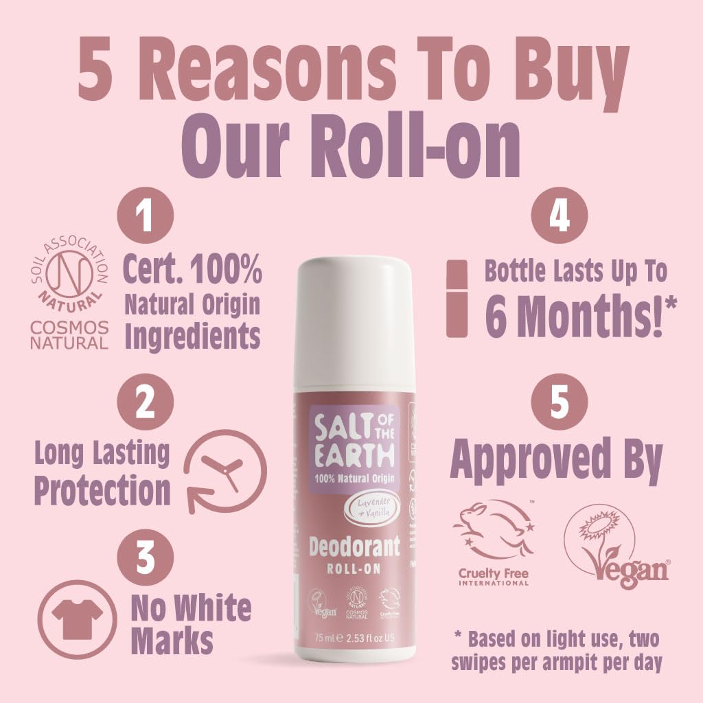 Salt of the Earth roll-on cap close-up highlighting smooth, fragrance-friendly application.