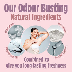 Salt of the Earth roll-on in use demonstrating easy glide and long-lasting protection.