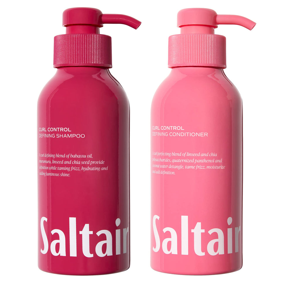 Saltair Curl Control Shampoo bottle showcasing smooth curl support
