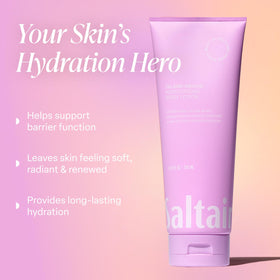 Saltair Island Orchid lotion texture close-up showing rich, creamy hydration
