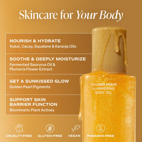 Saltair Shimmering skin swatch reveals radiant moisture for all skin types.