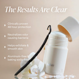 Saltair refillable case shown for sustainable, waste-free deodorant use.