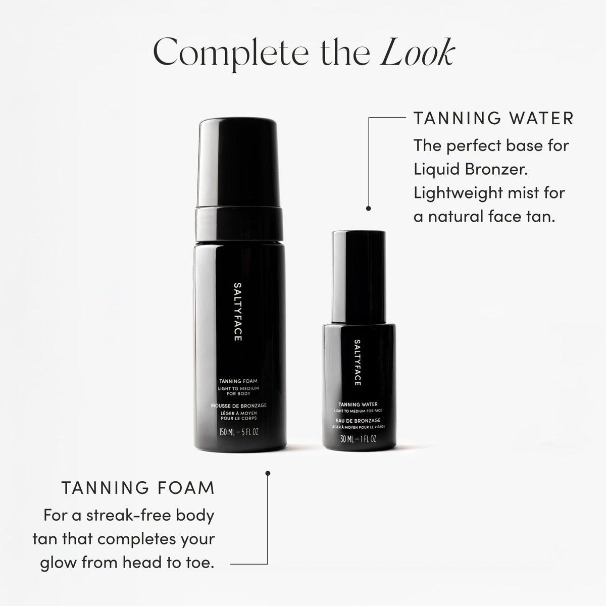SALTYFACE Liquid Bronzer hydrating formula supports moisture with hyaluronic acid.