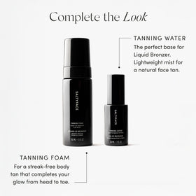 SALTYFACE Liquid Bronzer hydrating formula supports moisture with hyaluronic acid.
