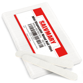 SALVMARY double-sided nail files for acrylic nails with 80/100 grit for shaping and gel removal