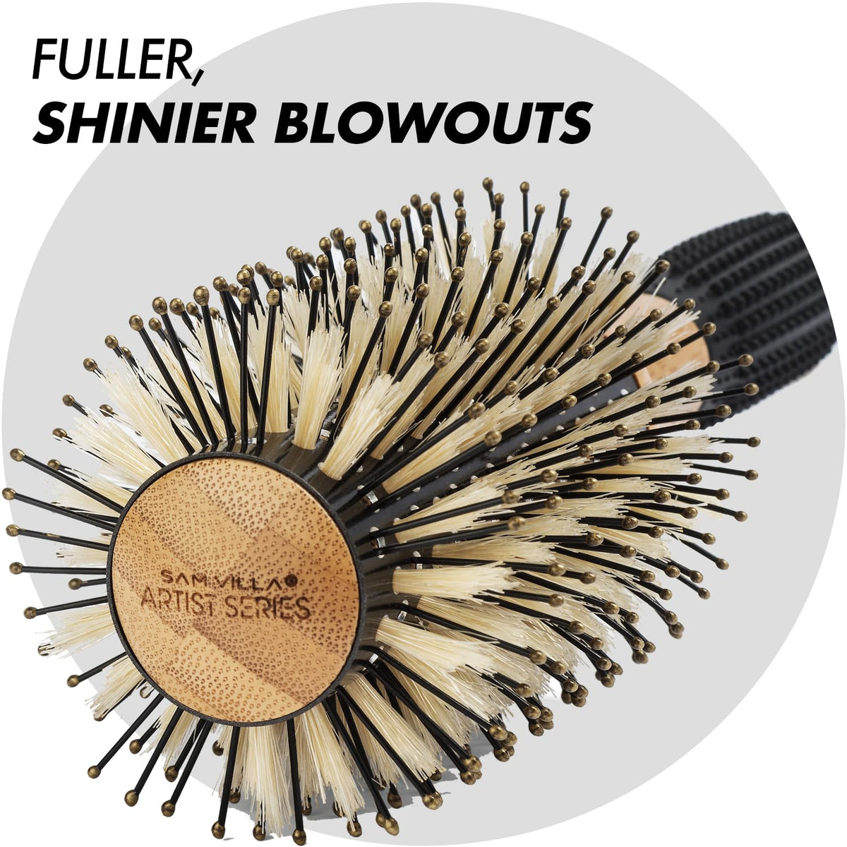 Sam Villa Artist Series blow-dry volume brush creates fuller looks