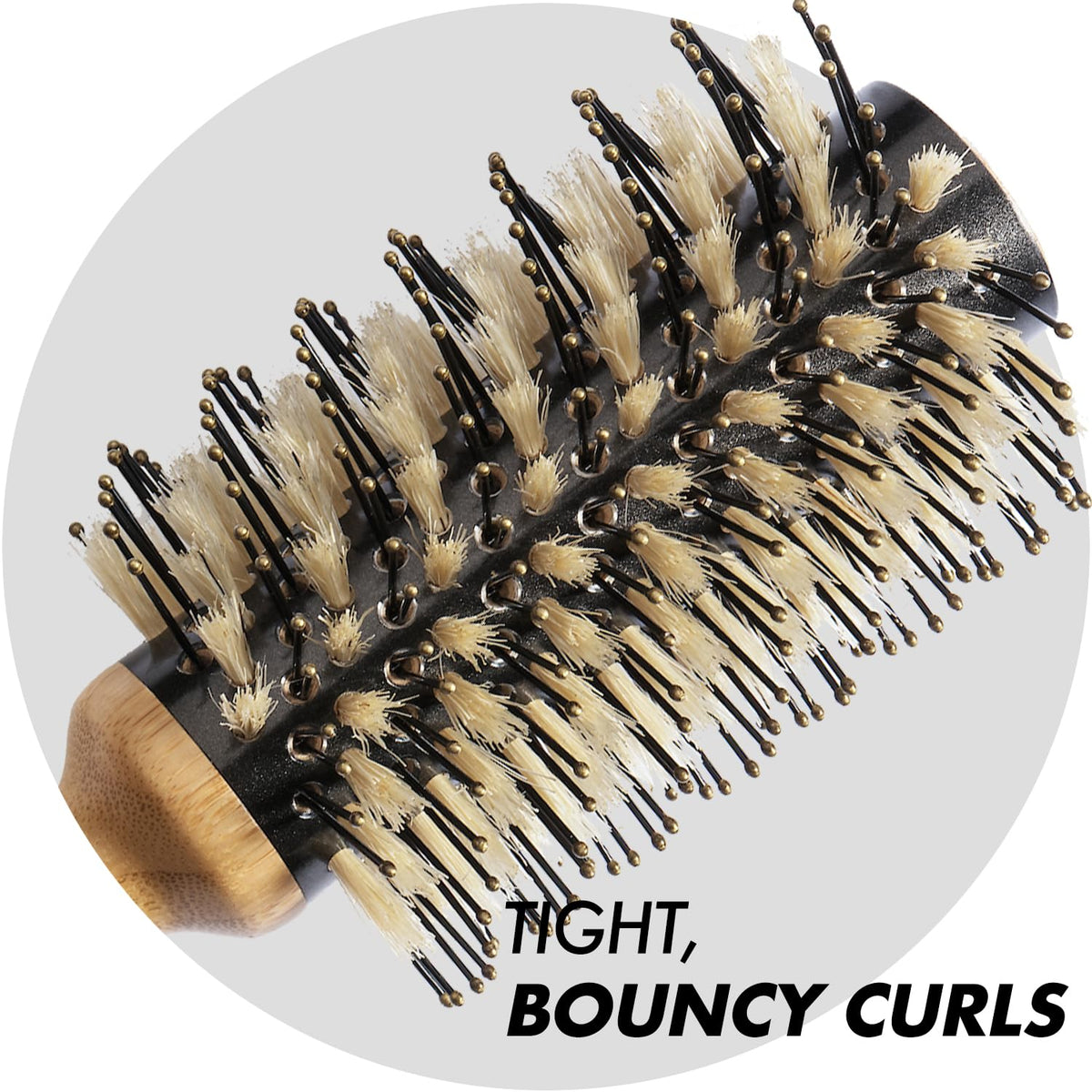 Sam Villa Artist Series thermal-core brush provides heat retention for strong curl hold