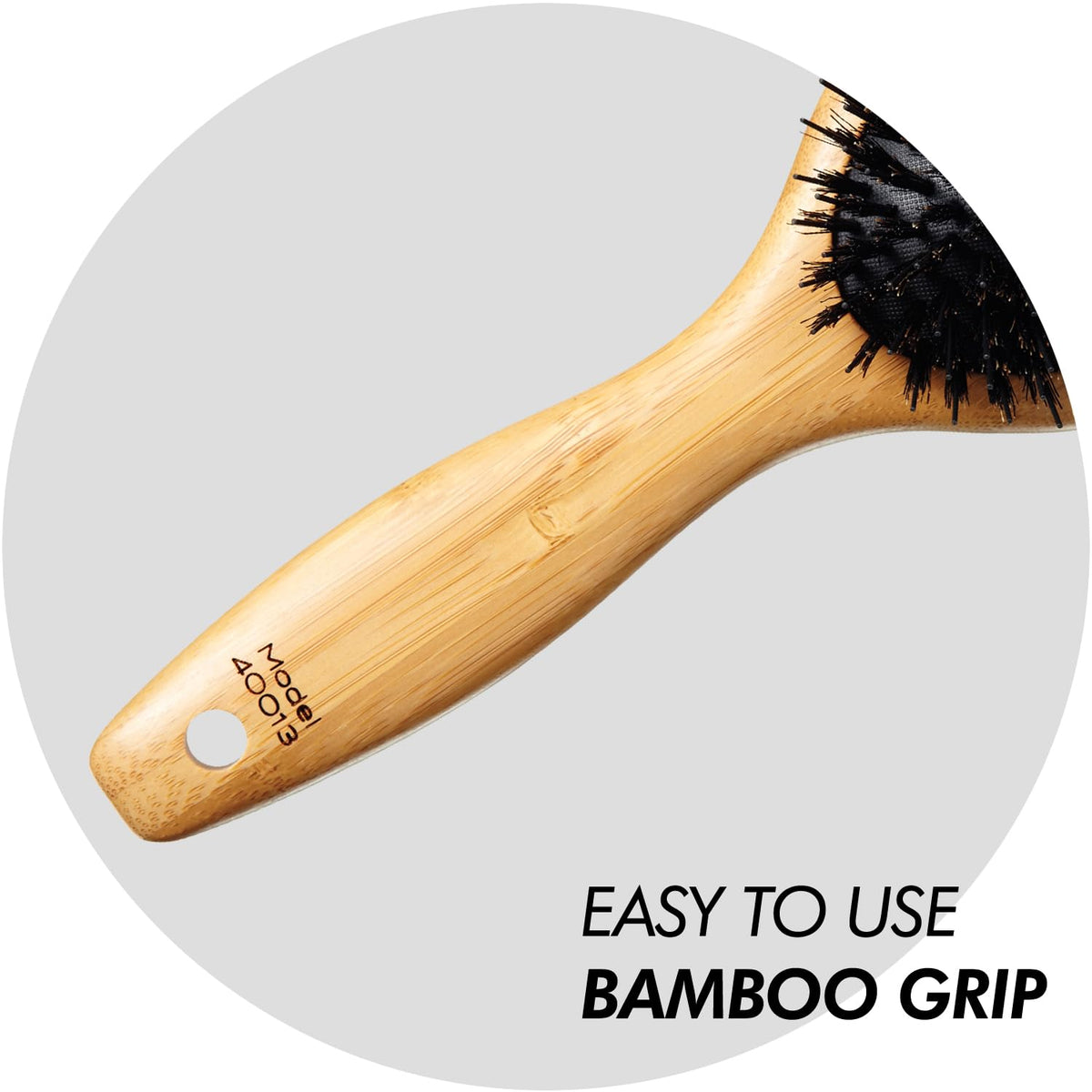 Sam Villa Signature Series boar bristle brush brushing extensions.