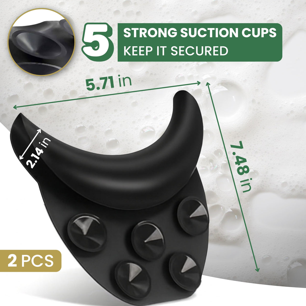 SAMANOVA waterproof pillow keeps neck dry during shampooing
