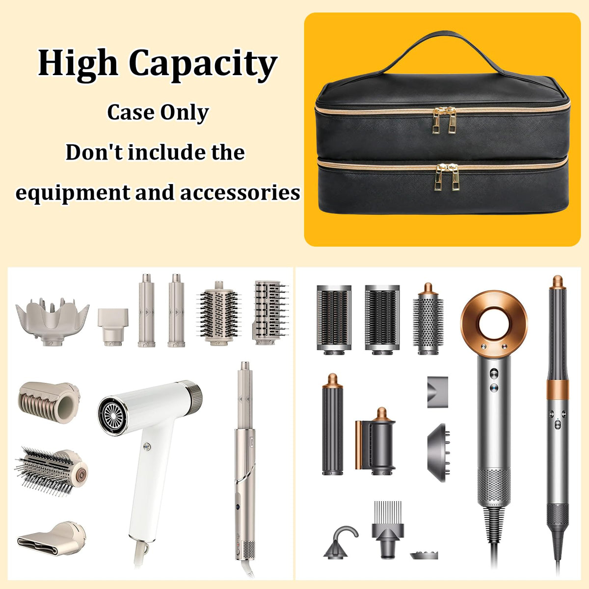 Dimensions: 13.4 by 6.5 by 6 inches for compact packing.
