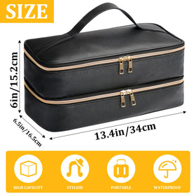 Top handle and sturdy zipper on Sambois case for easy transport.