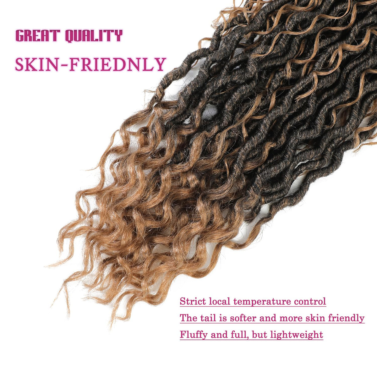 SAMBRAID 112 pieces provide even fullness for a full look