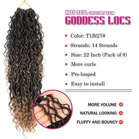 SAMBRAID goddess locs 22in in T1B/30 for rich color depth