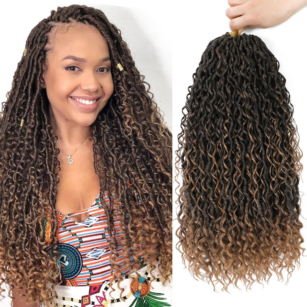 SAMBRAID goddess locs 22in in 8-pack for full head coverage and drama