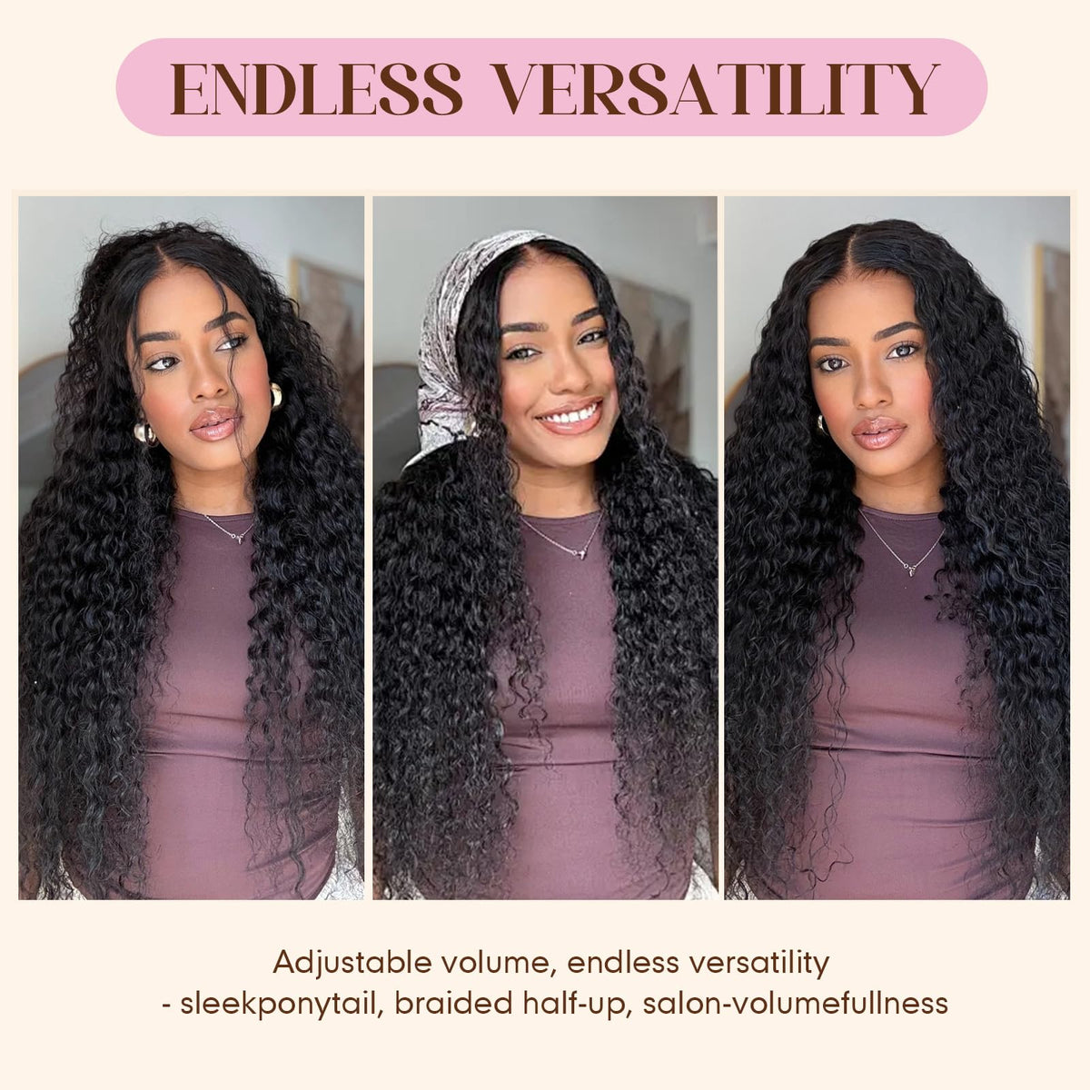 SAMBRAID 150 strands pack option offers fuller coverage and customizable fullness.