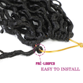 SAMBRAID goddess locs length options in 14in, 18in, and 22in.