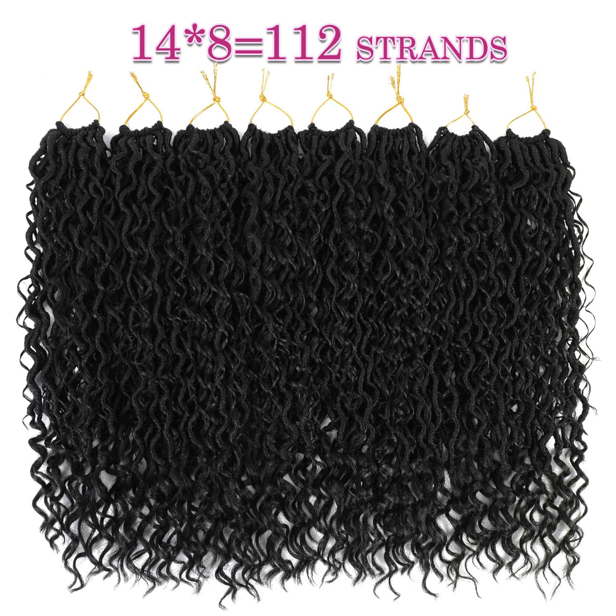 SAMBRAID handmade synthetic hair detail for durable lightweight faux locs.