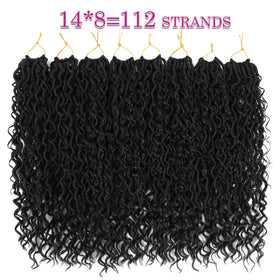 SAMBRAID handmade synthetic hair detail for durable lightweight faux locs.