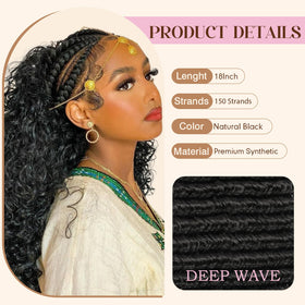 SAMBRAID soft synthetic crochet hair, lightweight fiber easy to refresh.