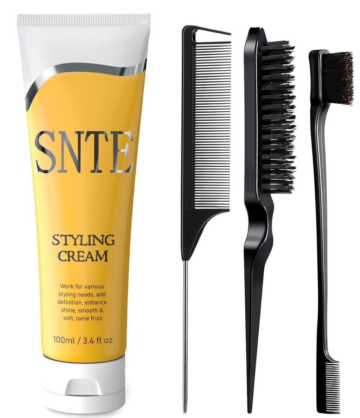 Samnyte Slick Back Styling Cream jar for smooth, defined hair