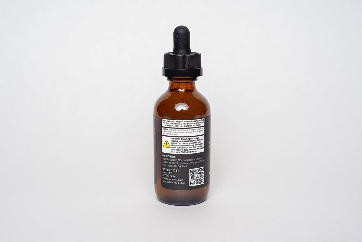 Label close-up highlighting 1 percent Deoxyribose formula.