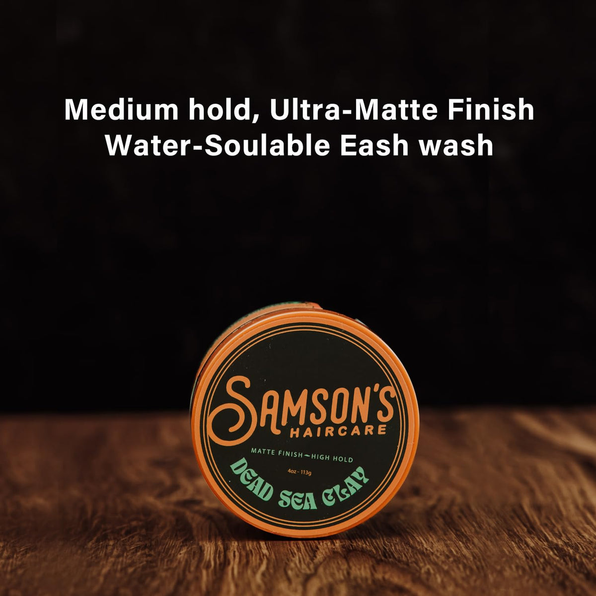 SAMSON'S HAIRCARE Water-soluble formula for easy rinsing.
