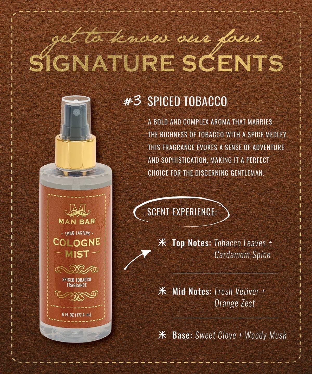 San Francisco Soap Company Man Bar Cologne Mist on the neck for lasting impression