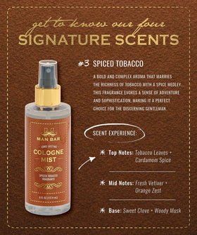 San Francisco Soap Company Man Bar Cologne Mist on the neck for lasting impression