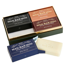 San Francisco Soap Company Man Bar Minis Midnight Amber close-up for hydrating shower experience.
