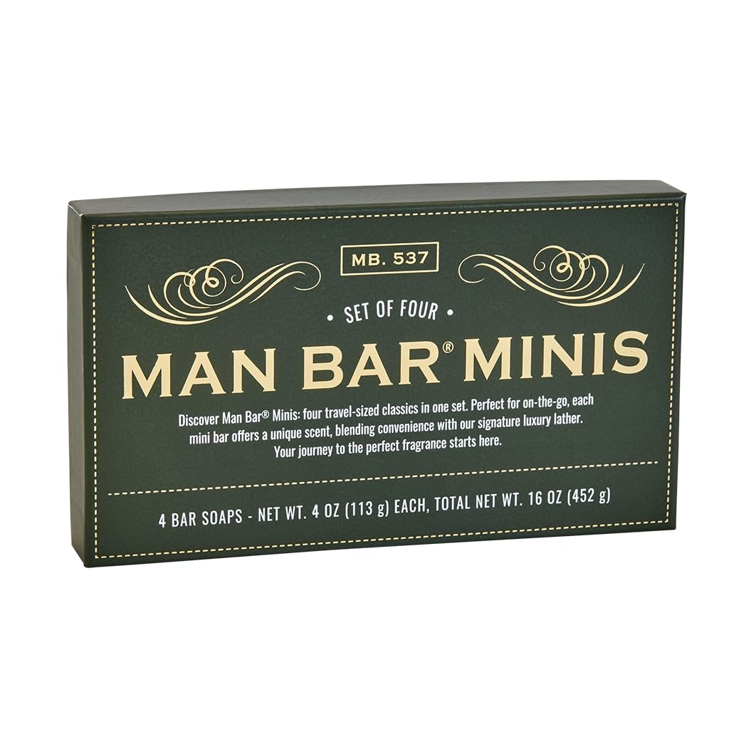San Francisco Soap Company Man Bar Minis Silver Sage-Bergamot close-up for refreshing cleanse.