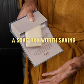 Rich lather close-up highlighting moisturizing feel for the skin.