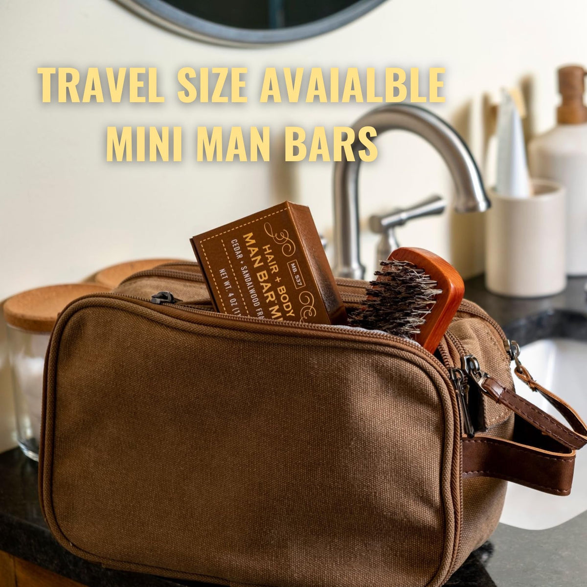 Unboxed view of the compact, travel-friendly gift set.