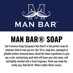 Silver Sage and Bergamot bar presents fresh, balanced fragrance.